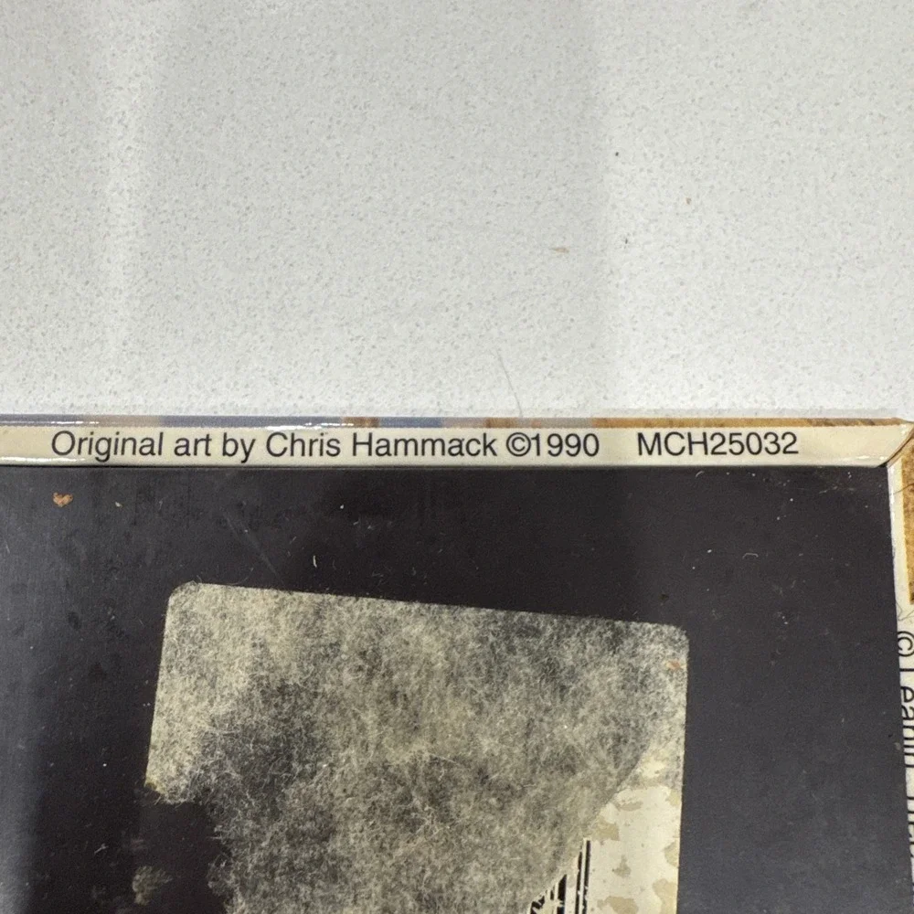 Vintage Cowboy Old Man Refrigerator Magnet With Saying Chris Hammock 1990